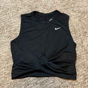 Nike dryfit crop top black size s